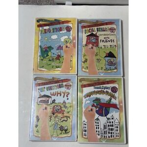 Teach2Talk DVD Lot 4 Jenny McCarthy Prepositions Social Skills WH Qs Autism